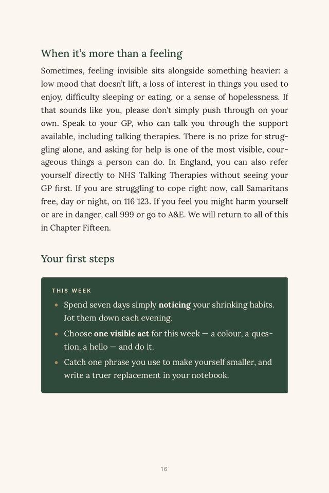 A page ending with a green 'This week' box of three small actions